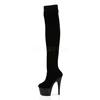 Pleaser - ADORE3002 Cuissardes à plateforme - Chaussures de pole dance - Noir Product image
